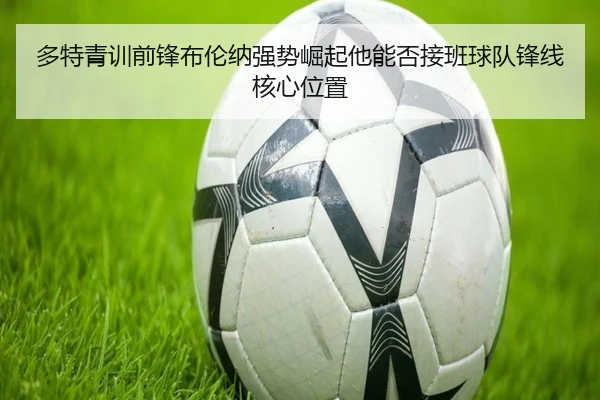 多特青训前锋布伦纳强势崛起他能否接班球队锋线核心位置